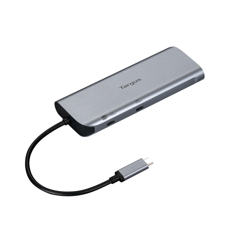 Kit comprenant une station d'accueil USB-C en mode alternatif avec deux sorties HDMI 4K et une alimentation de 100 W