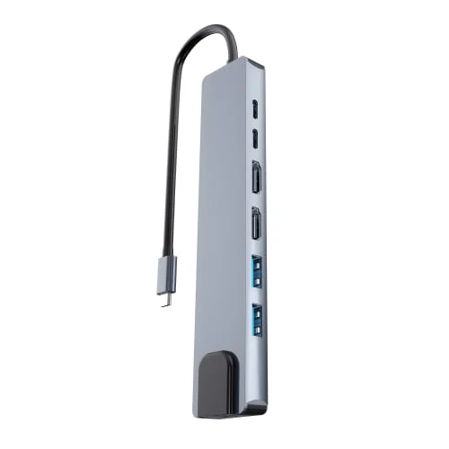 Hub USB-C 7 en 1 double écran 4K - iClick