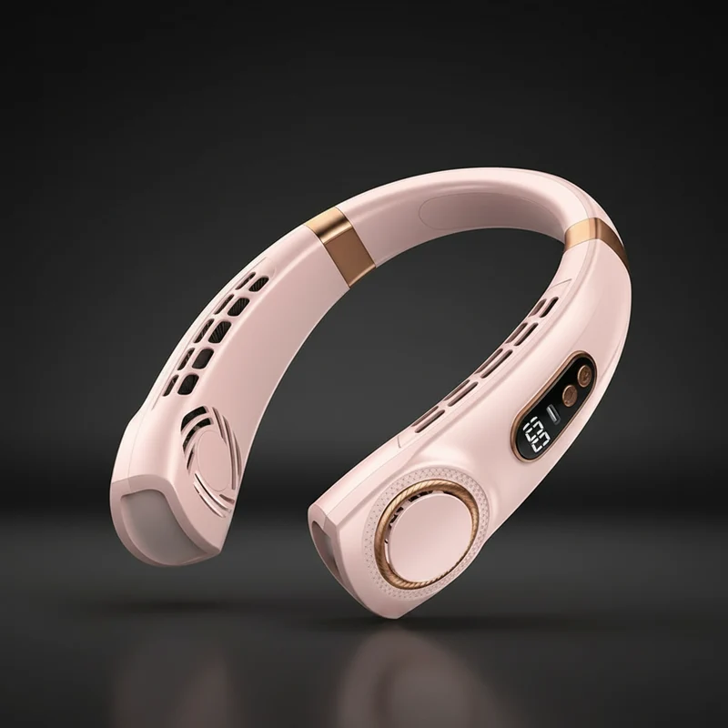 Wearable Neck Cooling Fan – Hands-Free, Rechargeable