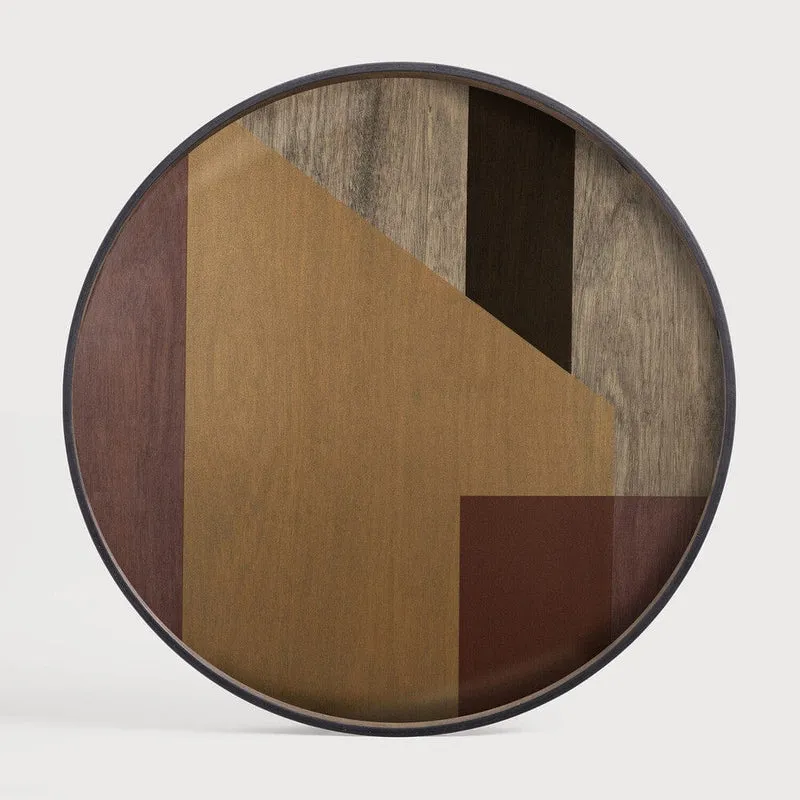 Ethnicraft Plateau en Verre Angle - Rond - Grand Ø 92 cm