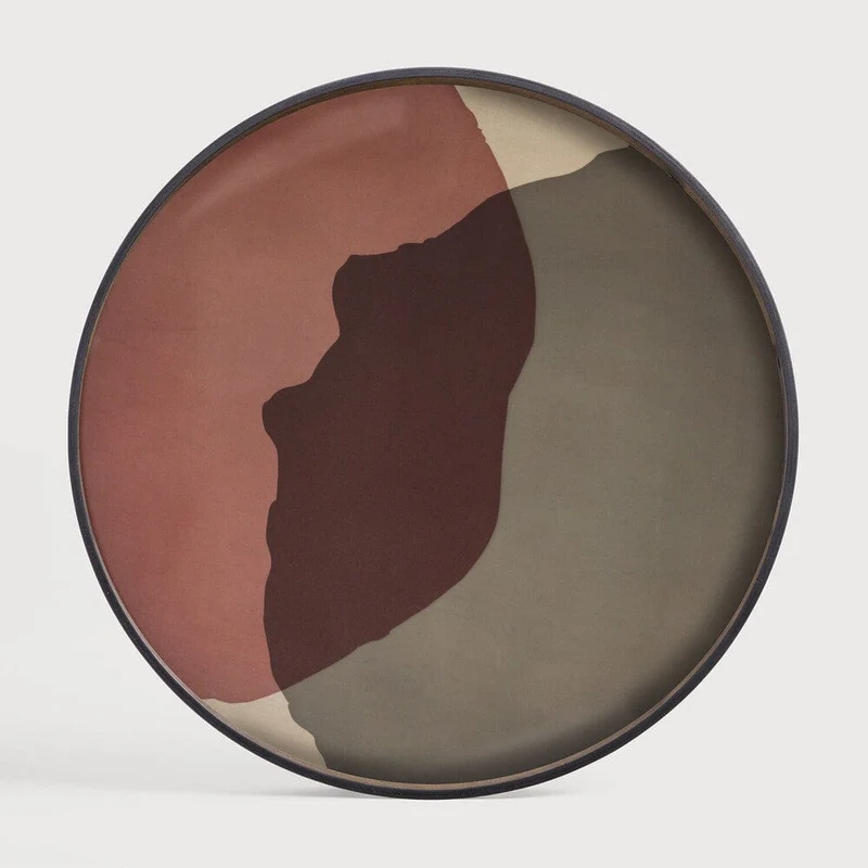 Ethnicraft Plateau en Verre Combined Dots - Pinot - Grand Ø 92cm