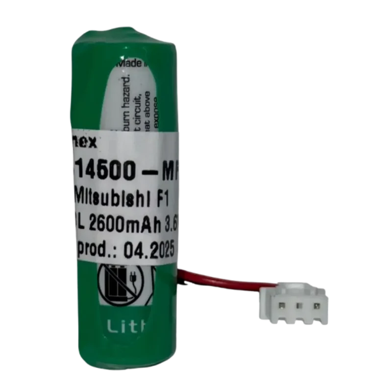 Pile PLC lithium LS14500-MF 3.6V 2600mAh – Compatible Mitsubishi F1, F2, FX, FX2N