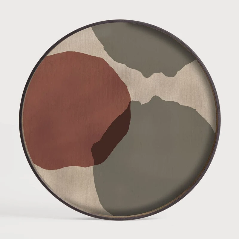 Ethnicraft Grand Plateau à Pois Superposés – Verre Ø 61 cm