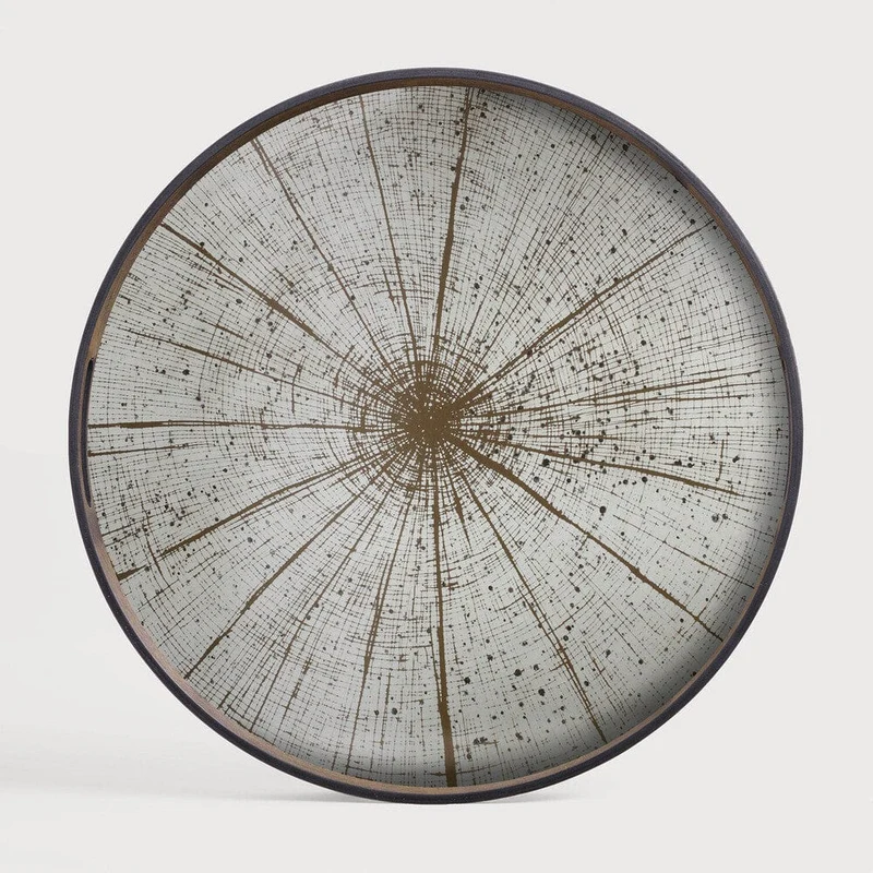 Ethnicraft Plateau en Verre Slice - Rond Ø 48 cm