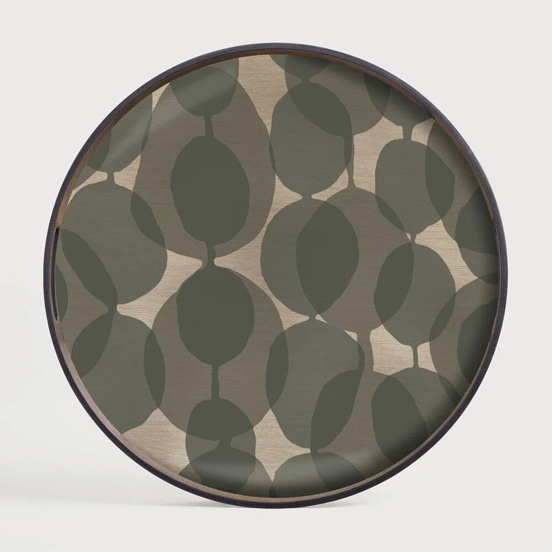 Ethnicraft Plateau en Verre Connected Dots - Rond Ø 48 cm