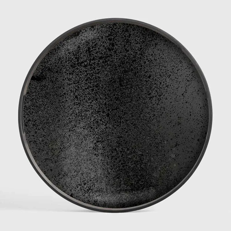 Ethnicraft Plateau en Verre Aged - Rond Ø 48 cm