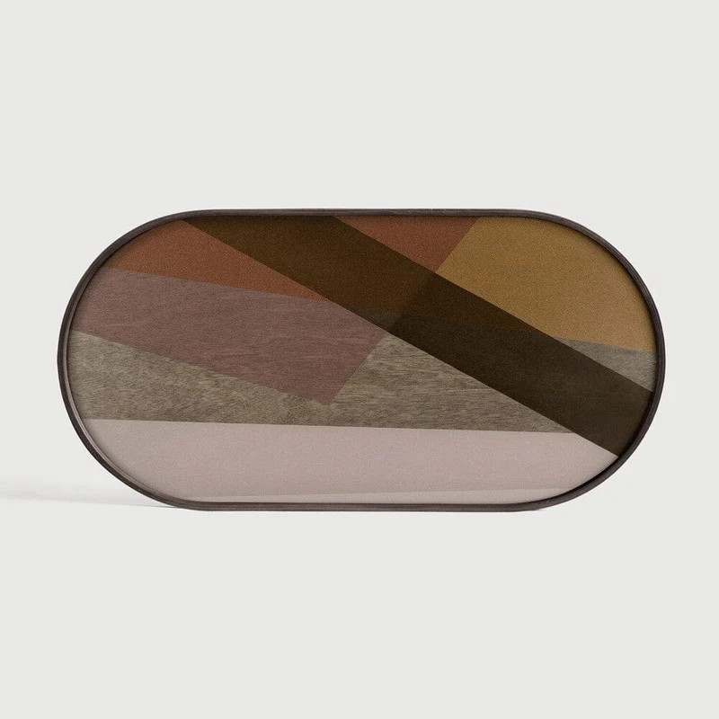 Ethnicraft Plateau en Verre Angle - Oblong