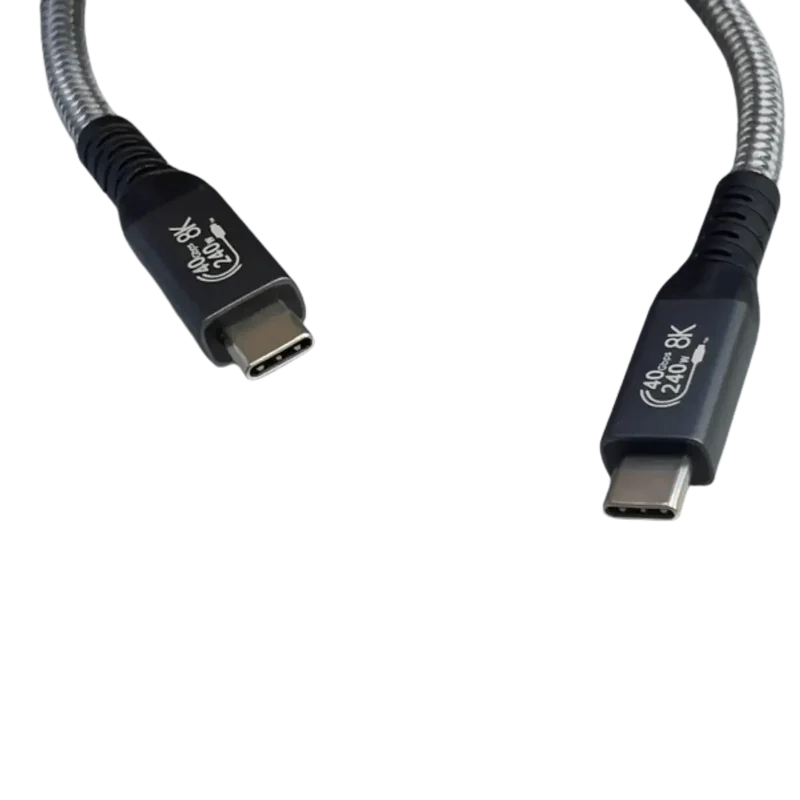 Câble USB-C vers USB-C 240W 8K 40Gbps USB4 1.5M