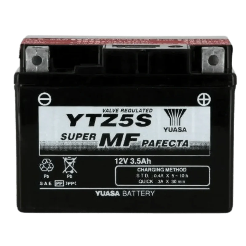 Batterie Moto YUASA YTZ5S 12V 4Ah AGM – Sans Entretien Prête à l'Emploi