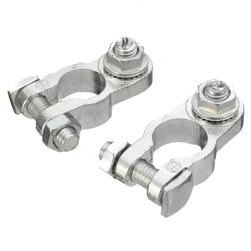 Paire de pinces pour batterie de voiture alliage