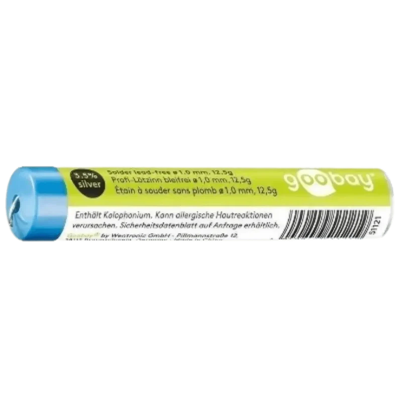 Etain à souder sans plomb Ø 1,0 MM BOBINE 12,5 G