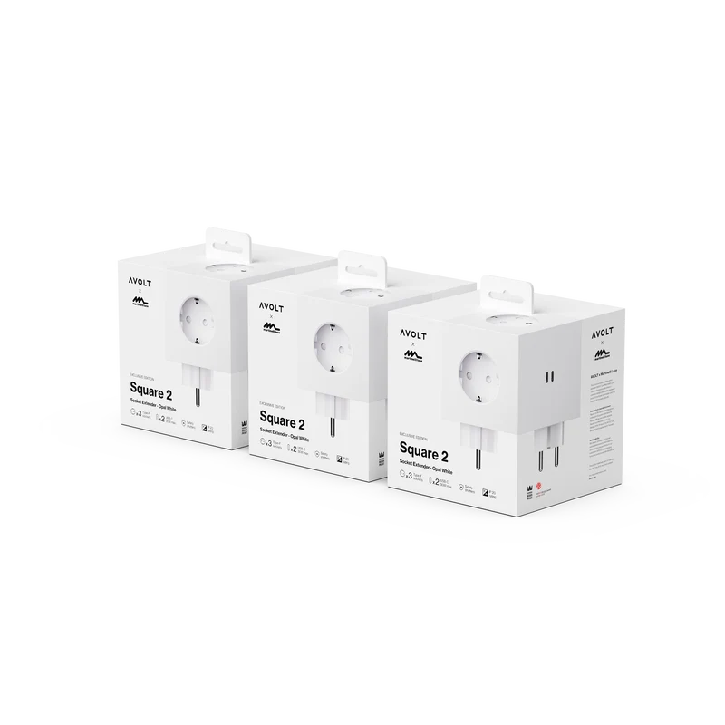 Square 2 - Martinelli Luce | 3-Pack Opal White USB-C