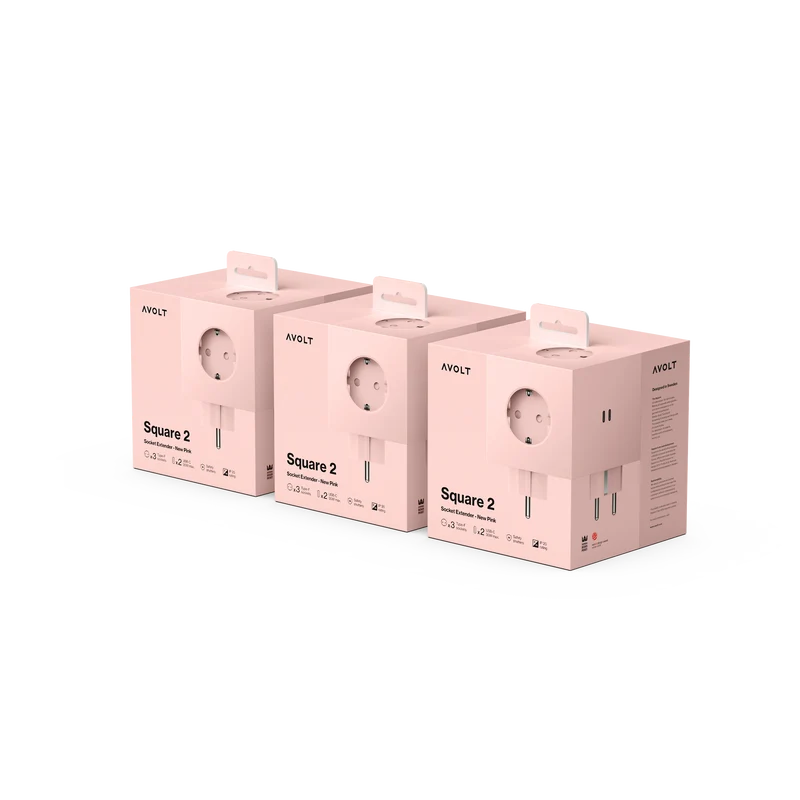 Square 2 | 3-Pack New Pink USB-C