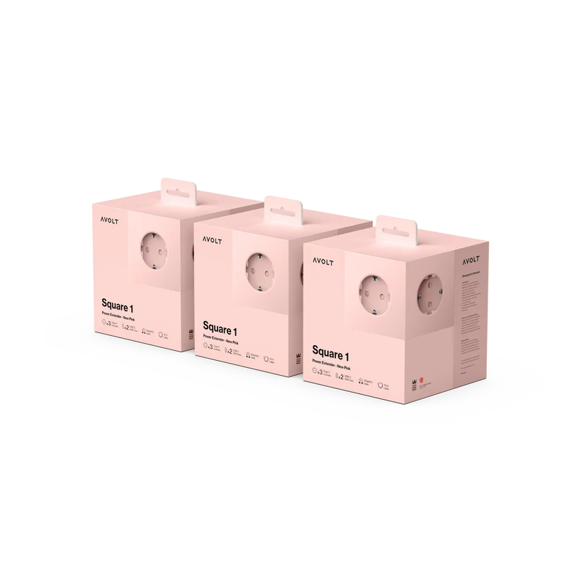 Square 1 | 3-Pack New Pink USB-C