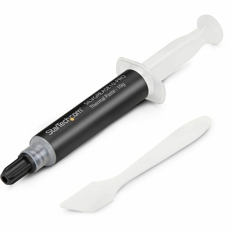 Pâte thermique silicone haute performance StarTech.com, composé pour processeurs, cartes graphiques et circuits intégrés, graisse pour processeur améliorant le transfert de chaleur et le refroidissement SILVGREASE10-PRO