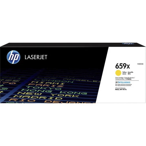 Cartouche de toner laser HP 659X (W2012X) d'origine à haut rendement - Jaune - 1 unité W2012X