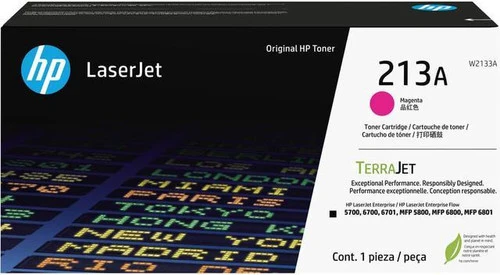 Cartouche de toner laser d'origine HP 213A - Pack magenta W2133A