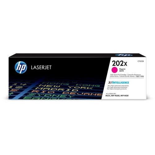 Cartouche de toner laser HP 202X (CF503X) d'origine à haut rendement - Magenta - 1 de chaque CF503X