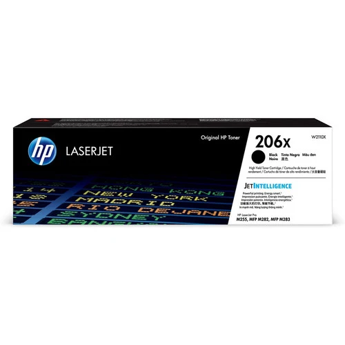 Cartouche de toner laser HP 206X d'origine à haut rendement - Noir - 1 unité W2110X