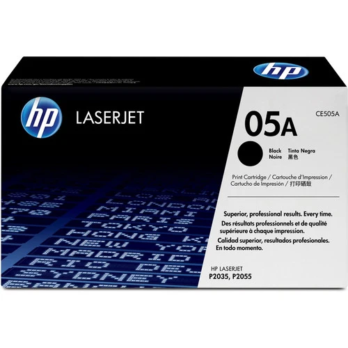 Cartouche de toner laser d'origine HP 05A - Noir - 1 paquet CE505A