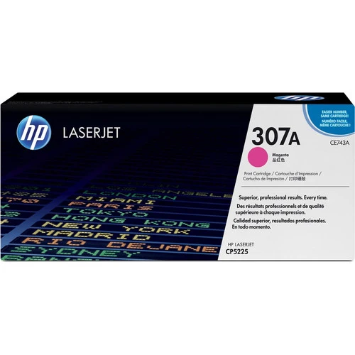 Cartouche de toner laser d'origine HP 307A (CE743A) - Paquet unique - Magenta - 1 unité CE743A