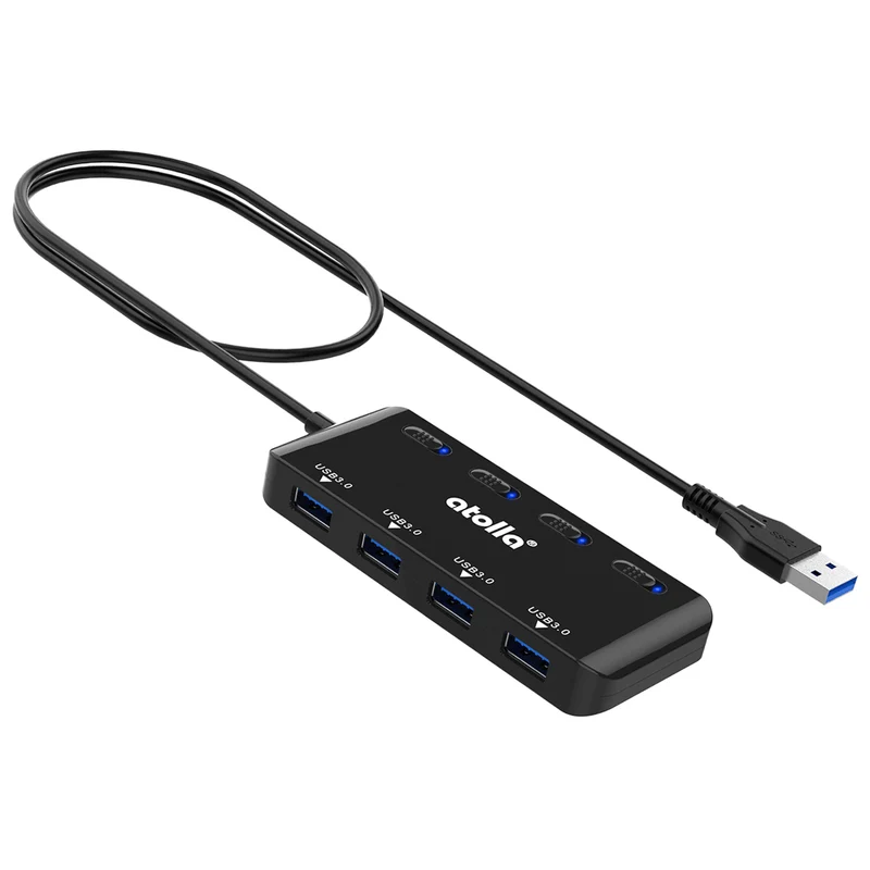 atolla 4 Port USB 3.0 Ultra Slim Data Hub (GMS-1103U3 60cm)