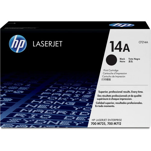 Cartouche de toner laser d'origine HP 14A (CF214A) - Paquet unique - Noir - 1 de chaque CF214A