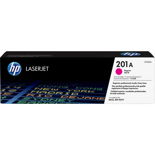 Cartouche de toner laser d'origine HP 201A - Magenta - 1/paquet CF403A