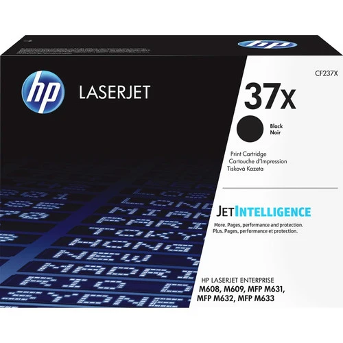 Cartouche de toner laser HP 37X (CF237X) d'origine à haut rendement - Noir - 1 pièce CF237X