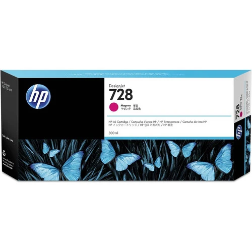 Cartouche d'encre à jet d'encre HP 728 d'origine à très haut rendement - Pack magenta F9K16A