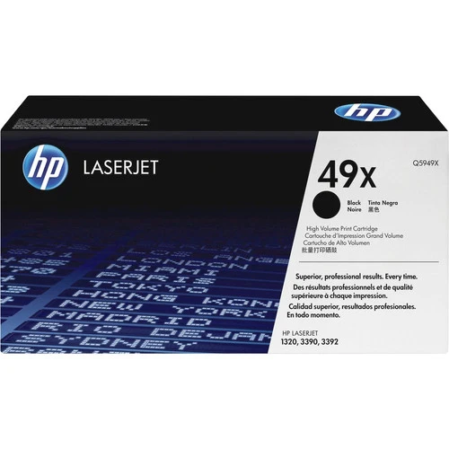 Cartouche de toner laser d'origine HP 49X (Q5949X) - Paquet unique - Noir - 1 unité Q5949X