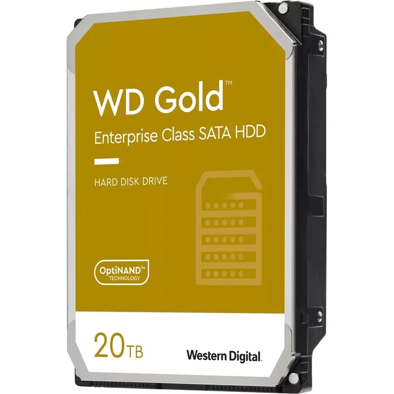Disque dur Western Digital Gold WD201KRYZ 20 To - 3.5" interne - SATA (SATA/600) - Méthode d'enregistrement magnétique conventionnel (CMR) WD201KRYZ