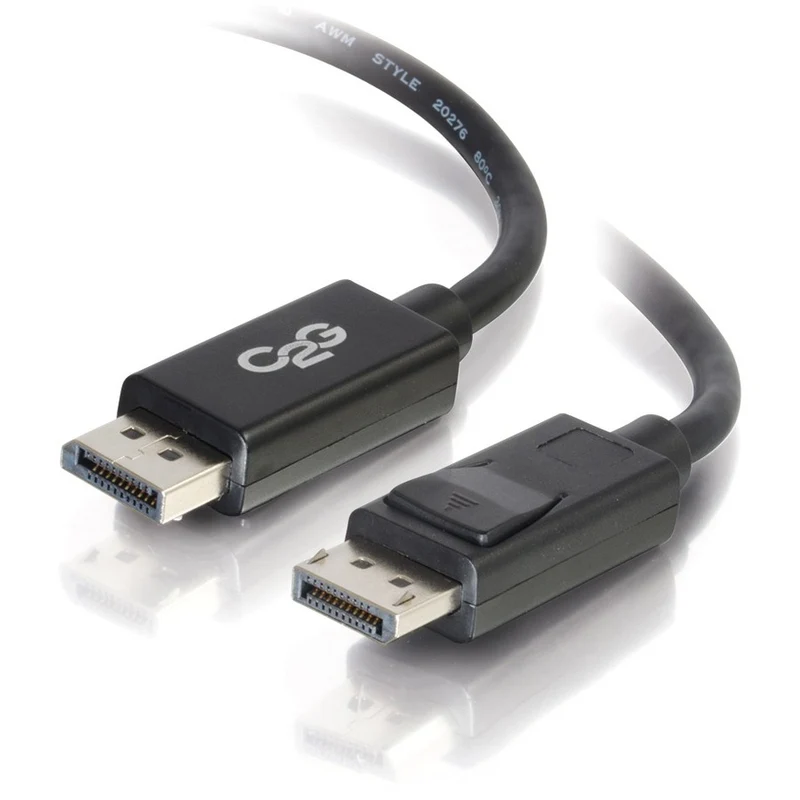 Câble DisplayPort C2G 15 pieds avec loquets 8K UHD M/M - Noir 54403