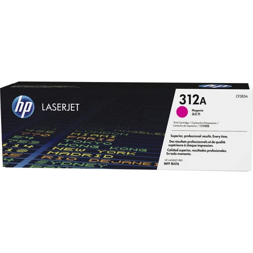 Cartouche de toner laser d'origine HP 312A (CF383A) - Paquet unique - Magenta - 1 de chaque CF383A