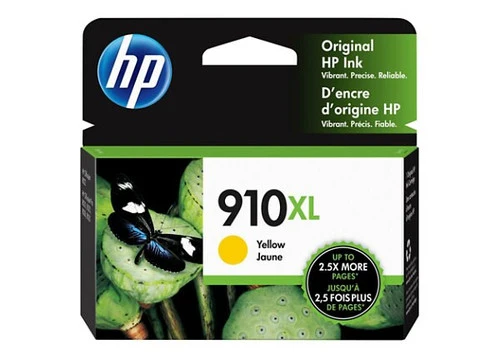 Cartouche d'encre à jet d'encre à haut rendement d'origine HP 910XL - Jaune - 1 unité 3YL64AN#140
