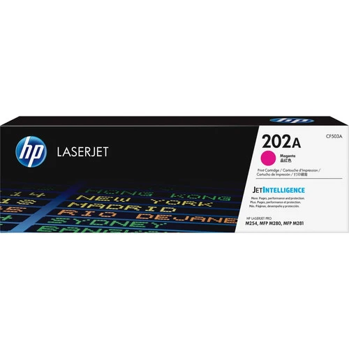 Cartouche de toner laser HP 202A (CF503A) d'origine à rendement standard - Magenta - 1 de chaque CF503A