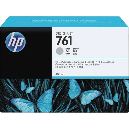 Cartouche d'encre à jet d'encre d'origine HP 761 (CM995A) - Paquet unique - Gris - 1 unité CM995A