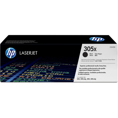 Cartouche de toner laser d'origine HP 305X (CE410X) - Paquet unique - Noir - 1 unité CE410X