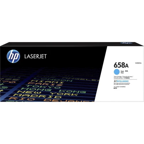 Cartouche de toner laser HP 658A (W2001A) d'origine à rendement standard - Cyan - 1 unité W2001A