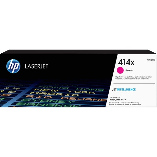 Cartouche de toner laser HP 414X (W2023X) d'origine à haut rendement - Magenta - 1 de chaque W2023X