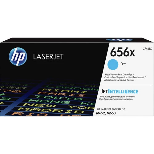 Cartouche de toner laser HP 656X (CF461X) d'origine à haut rendement - Cyan - 1 de chaque CF461X