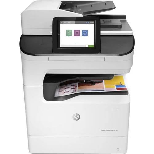 Imprimante multifonction HP PageWide 780dns Page Wide Array - Copieur/Scanner couleur - Impression monochrome/couleur 65 ppm - Impression 2400 x 1200 - Impression recto verso automatique - 100000 650 pages par mois - 600 feuilles d'entrée - Scanner couleur - 7 numérisation optique - Gigabit Ethernet J10Z1A#BXNUMXH