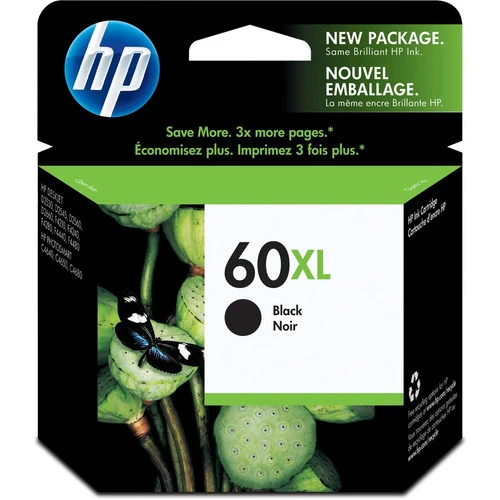 Cartouche d'encre d'origine HP 60XL - Pack individuel CC641WN#140