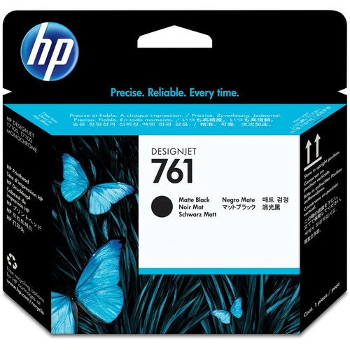 Tête d'impression jet d'encre HP 761 (CH648A) d'origine - Pack individuel - Noir mat - 1 unité CH648A