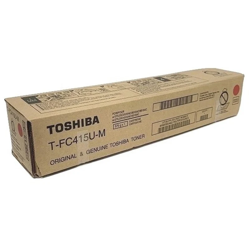 Cartouche de toner laser d'origine Toshiba - Magenta - 1 unité TFC415UM