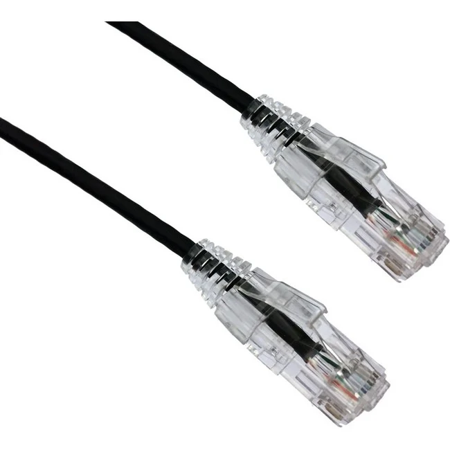 Câble de raccordement ultra-mince anti-accroc Axiom CAT3 BENDnFLEX 6FT 550 MHz (noir) C6BFSB-K3-AX