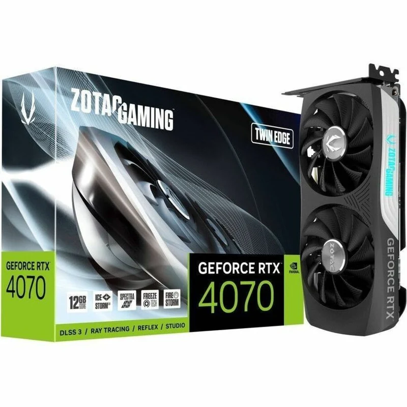Carte graphique Zotac NVIDIA GeForce RTX 4070 - 12 Go GDDR6 ZT-D40740E-10M