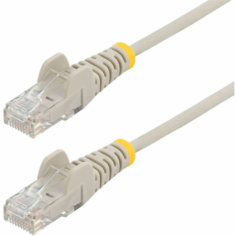 Câble Ethernet CAT50 fin gris StarTech.com de 6 m, RJ45 fin sans accroc, UTP, LSZH, cuivre nu 28 AWG, cordon de raccordement réseau fin, testé Fluke N6PAT50GRS