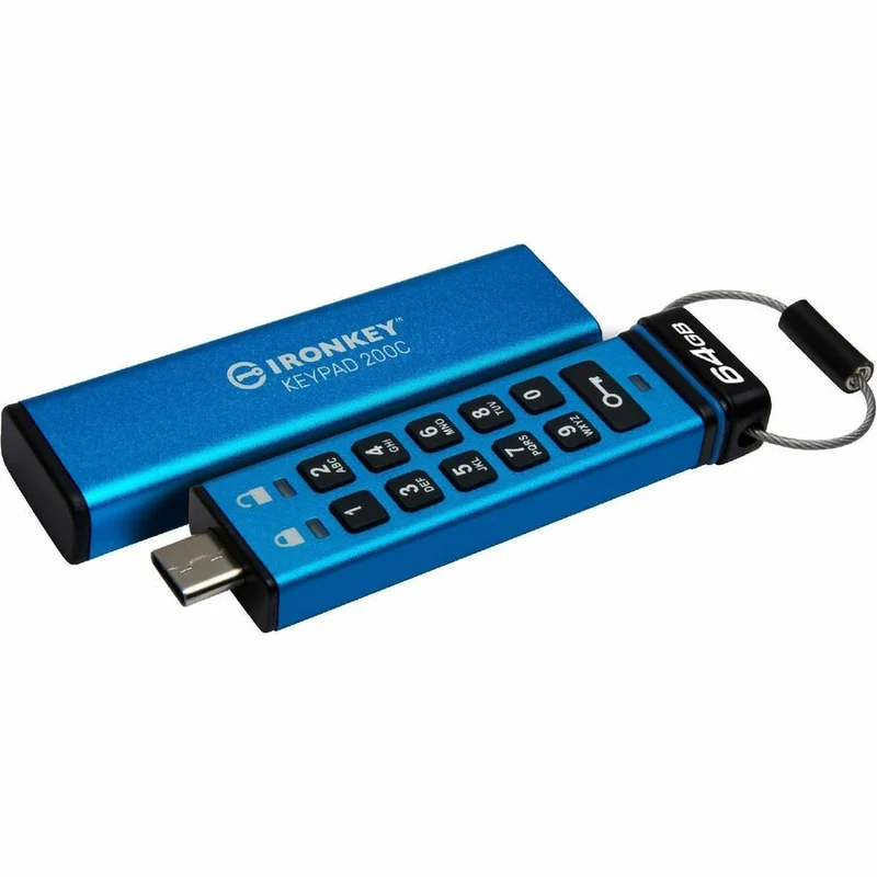 Clé USB 200 (Gen 64) Type C IronKey Keypad 3.2 1 Go IKKP200C/64 Go