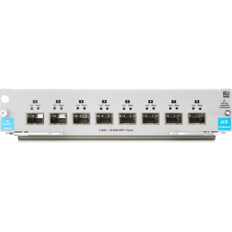 Carte réseau HPE 8 ports 1G/10GbE SFP+ MACsec v3 zl2 J9993A